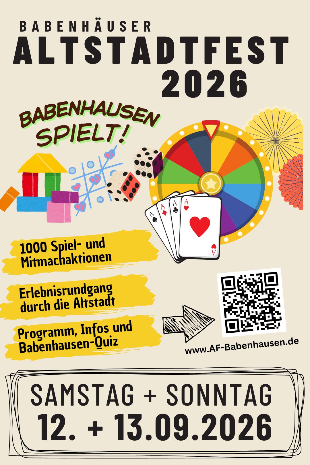 Babenhäuser Altstadtfest 2026 – Babenhausen spielt!